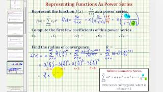 Ex 2 Find a Power Series to Represent a Rational Function [upl. by Helli]