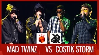 MAD TWINZ vs COSTIK STORM  Grand Beatbox TAG TEAM Battle 2016  SEMI FINAL [upl. by Akiemahs]