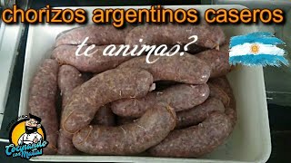 La MEJOR receta de CHORIZOS ARGENTINOS caseros TODOS los SECRETOS muy FACIL DE HACER 😎😋🔥🔥 [upl. by Sellihca]