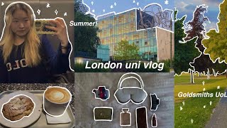 Uni vlog🎧📎 London⛈️ Goldsmiths uni degree shows summer etc [upl. by Cogswell459]