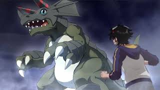 Agumon evolve Triceramon  TriHorn Attack Skill Digimon Survive Evolution [upl. by Lacagnia]