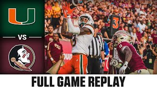 Miami vs Florida State Full Game Replay  2023 ACC Football [upl. by Wendell427]