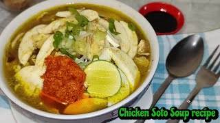 Chicken Soto Soup Recipe  Chicken Soto with rice  Chicken Soup recipe Indonesian [upl. by Pepillo549]