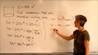 Optimization Cylinder Problem [upl. by Tnomed52]