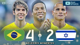 ESSA DUPLA MERECIA A COPA DE 2006 RONALDINHO GAÚCHO E KAKA DERAM AULA DE FUTEBOL EM JOGO DAS LENDAS [upl. by Assen]