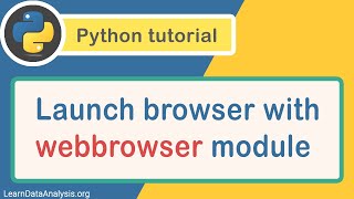 Open Web Browser With webbrowser Module in Python [upl. by Lorrie]