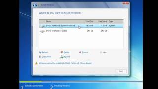 How to Install and Partition Windows 7 [upl. by Haakon]