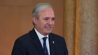 Azcón toma posesión como presidente del Gobierno de Aragón apelando a la democracia [upl. by Ilam]