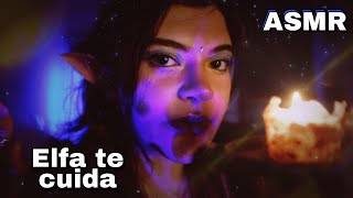 ASMR Roleplay 💫 Elfa te cuida y te quita el miedo ✨ follow the light inaudibles eco BINAURAL [upl. by Toshiko827]