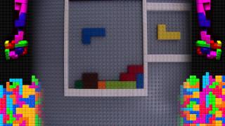 Stop Motion Tetris LEGO Music Video [upl. by Harlamert]