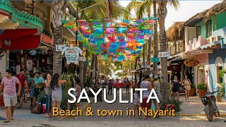 Take a walk from Sayulitas Plaza to Sayulita beach Nayarit Mexico [upl. by Tedder]