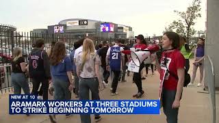 Aramark workers to strike against all 3 Philadelphia sports stadiums Monday [upl. by Fish783]