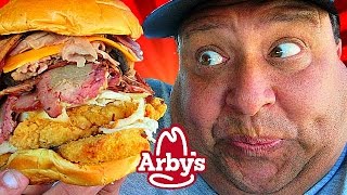 ARBYS® Denali Meat Mountain Sandwich Review [upl. by Holbrook370]