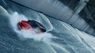 Range Rover Sport climbs Icelandic dam  The Spillway Challenge [upl. by Weatherley798]