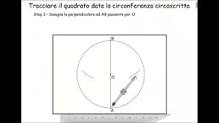 quadrato inscritto in una circonferenza [upl. by Nilkcaj]