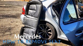 Remove Rear Seat on Mercedes  CarMAN [upl. by Crescin]