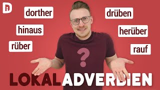 Adverbien DRÜBEN RÜBER HINÜBER HERÜBER usw  Deutsch lernen B1 B2 C1 Wortschatz amp Grammatik [upl. by Mert205]