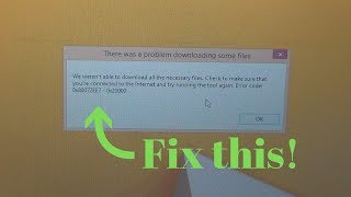 How to fix error We werent able to download all the necessary files 0x80072EE7  0x20000 [upl. by Obadias]