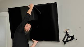 What Happens When You Mount a Giant TV Into Just Drywall [upl. by Bikales]