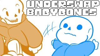 Baby Sans does AMAZING fall Underswap Comic Dub [upl. by Hewett28]