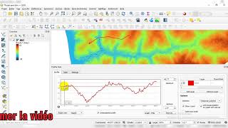 🔴 QGis  Générer le Profil Topographique à partir dun MNTSRTM avec Qgis [upl. by Nref]