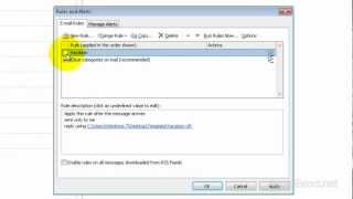 Set Auto Reply Message in Outlook 2010 [upl. by Hoppe]