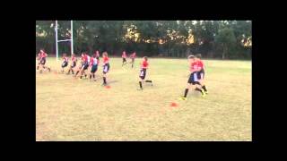 Defensive line Drill Rugby League [upl. by Avril]