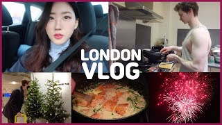 🇬🇧63크리스마스 준비시작🎄이케아 쇼핑 생크림 연어amp마늘빵 불꽃놀이  콩스터Kongster [upl. by Ztnaj990]