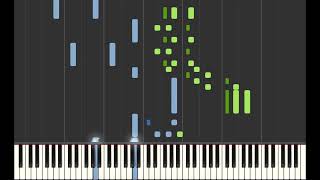 Dance of the Reed Flutes from The Nutcracker Piano Duet Synthesia [upl. by Oznola]