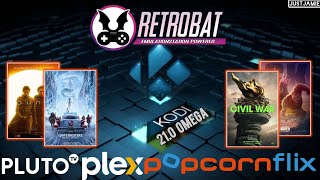 Retrobat ☆ Kodi 210 quotOmegaquot Setup Guide 2024 retrobat kodi emulator [upl. by Nahtam]