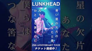 星の欠片  LUNKHEAD 結成25周年ツアー開催中！ shorts lunkhead lunkhead25th バンド ライブ ライブ映像 邦ロック [upl. by Schramke]