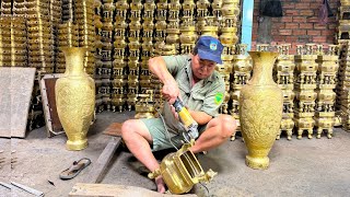 From Dust and Ashes To Shine and Bright Altar Censers Vietnamese craftsmen handmade every step [upl. by Yerahcaz]