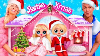 Kerstmis in een Barbiehuis  33 DIYs voor LOL OMG [upl. by Derwin]