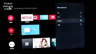 TCL C715 Android TV Sound Menu Settings [upl. by Esorylime919]