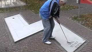 Minigolf professionell Europameister Hubert Bayer in Schweinfurt [upl. by Haissi]