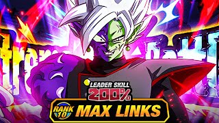 THE BEST EZA TUR LEVEL 10 LINKS 100 EZA AGL FUSION ZAMASU DBZ Dokkan Battle [upl. by Yila]