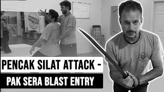 Pencak Silat Attack  Pak Sera Blast Entry  Pencak Silat Classes Online [upl. by Luemas]