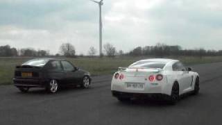 Kadett turbo GT30 Vs Nissan GTR R35 [upl. by Wilmette]