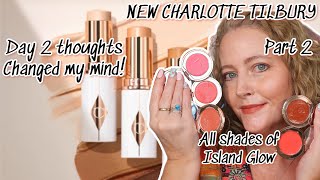 Charlotte Tilbury Unreal Skin wear test flawless filter comparison Island Glow all shades [upl. by Alena]