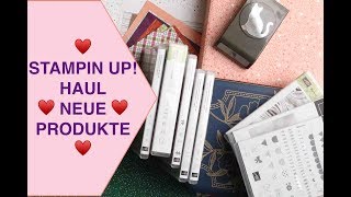 ❤️ Stampin up Haul Produktvorstellung Stempel Papier UNBOXING Juli 2018 [upl. by Eellehs]