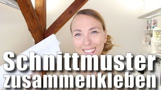 Schnittmuster schneller kleben  mit Anna von einfach nähen [upl. by Anihpesoj]