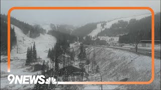 LIVE Snow falls in Colorados mountains [upl. by Teagan413]