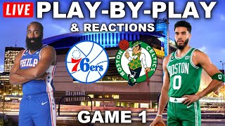 Philadelphia 76ers vs Boston Celtics Game 1  Live PlayByPlay amp Reactions [upl. by Eerdna202]