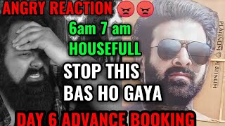 SALAAR BOX OFFICE COLLECTION DAY 6  SALAAR ADVANCE BOOKING DAY 6  PRABHAS  ANGRY REACTION [upl. by Sukhum]