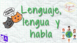 Diferencias entre Lenguaje Lengua y Habla [upl. by Orland900]