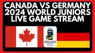 CANADA VS GERMANY WORLD JUNIORS 2024 LIVE  IIHF WJC 2024 Germany vs Canada Live Stream [upl. by Yrffej]