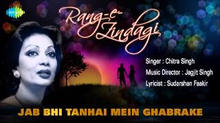 Jab Bhi Tanhai Mein Ghabrake  Ghazal Song  Chitra Singh [upl. by Patrizio317]