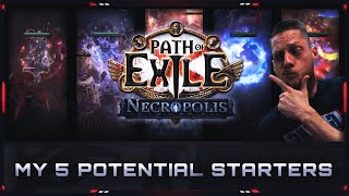 PATH OF EXILE  324 – MY 5 POTENTIAL LEAGUE STARTERS FOR NECROPOLIS LEAGUE [upl. by Nyrhtac808]