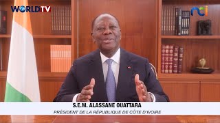 Côte dIvoire Discours à la Nation du Président de la République Alassane Ouattara 31 décembre2023 [upl. by Arabel119]