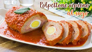 POLPETTONE DELLA FESTA ricetta semplice e veloce HOLIDAY MEATBALL Tutti a Tavola [upl. by Aem379]